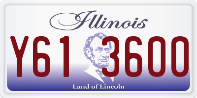 IL license plate Y613600