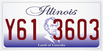 IL license plate Y613603