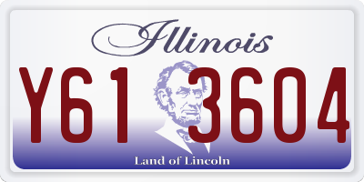 IL license plate Y613604