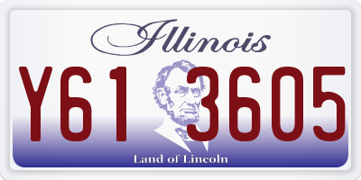 IL license plate Y613605