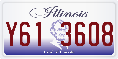 IL license plate Y613608