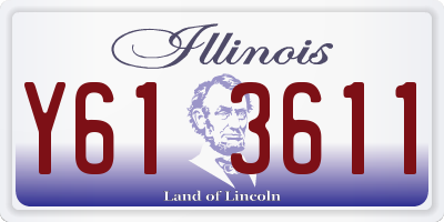 IL license plate Y613611