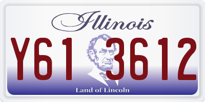 IL license plate Y613612