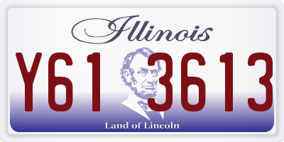 IL license plate Y613613