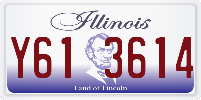 IL license plate Y613614