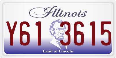 IL license plate Y613615