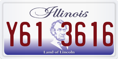 IL license plate Y613616
