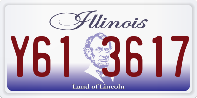 IL license plate Y613617