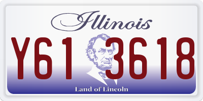 IL license plate Y613618