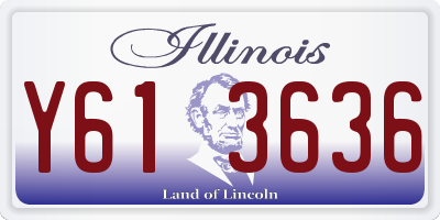 IL license plate Y613636
