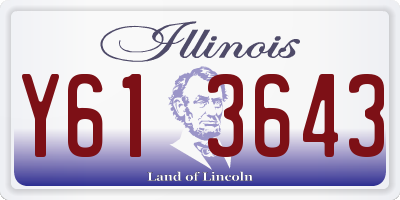 IL license plate Y613643