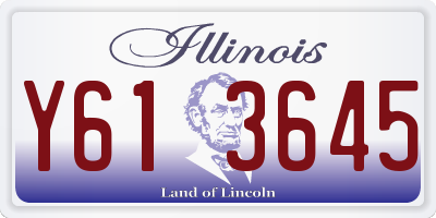 IL license plate Y613645