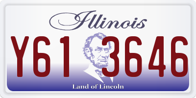 IL license plate Y613646