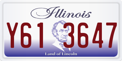 IL license plate Y613647
