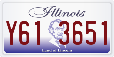 IL license plate Y613651