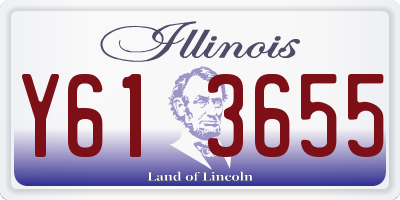 IL license plate Y613655