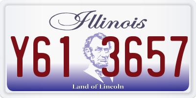 IL license plate Y613657