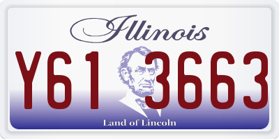 IL license plate Y613663