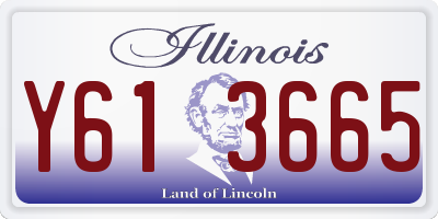 IL license plate Y613665