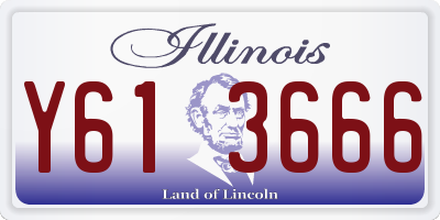 IL license plate Y613666