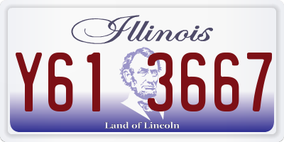IL license plate Y613667