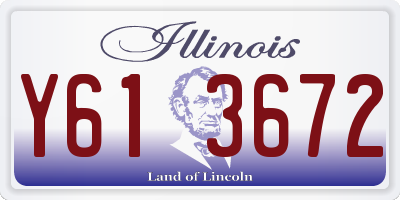 IL license plate Y613672