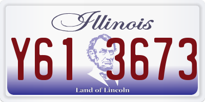 IL license plate Y613673