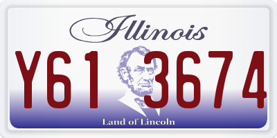 IL license plate Y613674