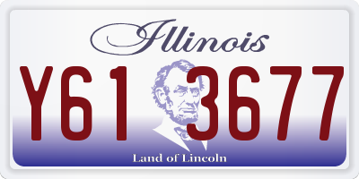 IL license plate Y613677