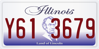 IL license plate Y613679