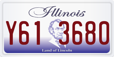IL license plate Y613680