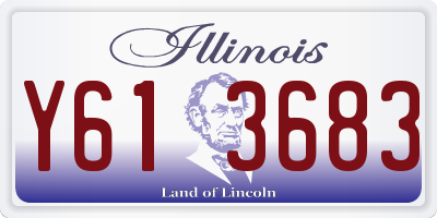 IL license plate Y613683