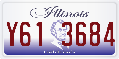 IL license plate Y613684