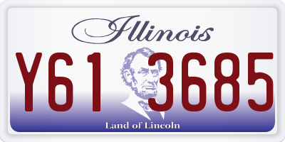 IL license plate Y613685