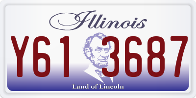 IL license plate Y613687