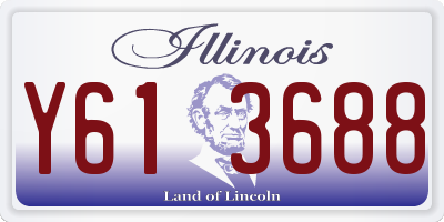 IL license plate Y613688