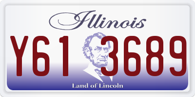 IL license plate Y613689
