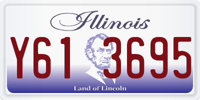 IL license plate Y613695