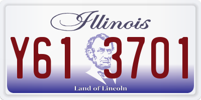IL license plate Y613701