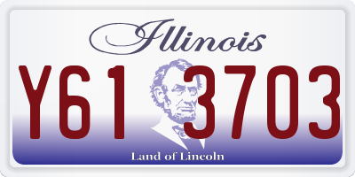 IL license plate Y613703