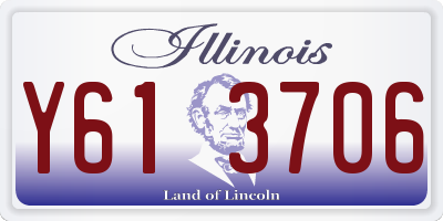 IL license plate Y613706