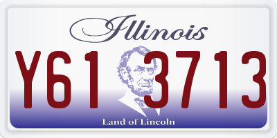 IL license plate Y613713