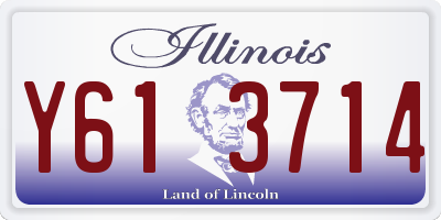 IL license plate Y613714