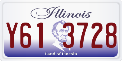 IL license plate Y613728