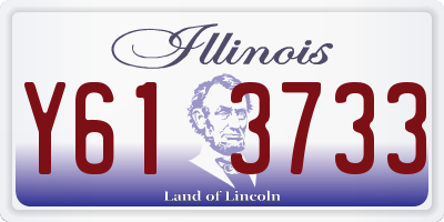 IL license plate Y613733