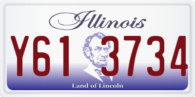 IL license plate Y613734