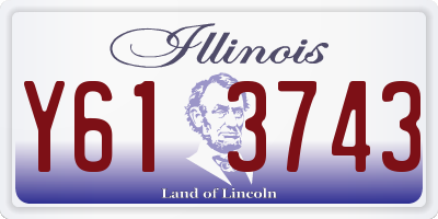 IL license plate Y613743