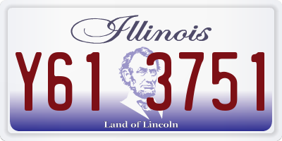 IL license plate Y613751
