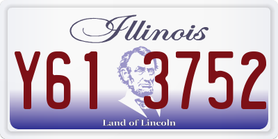 IL license plate Y613752