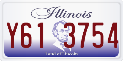 IL license plate Y613754